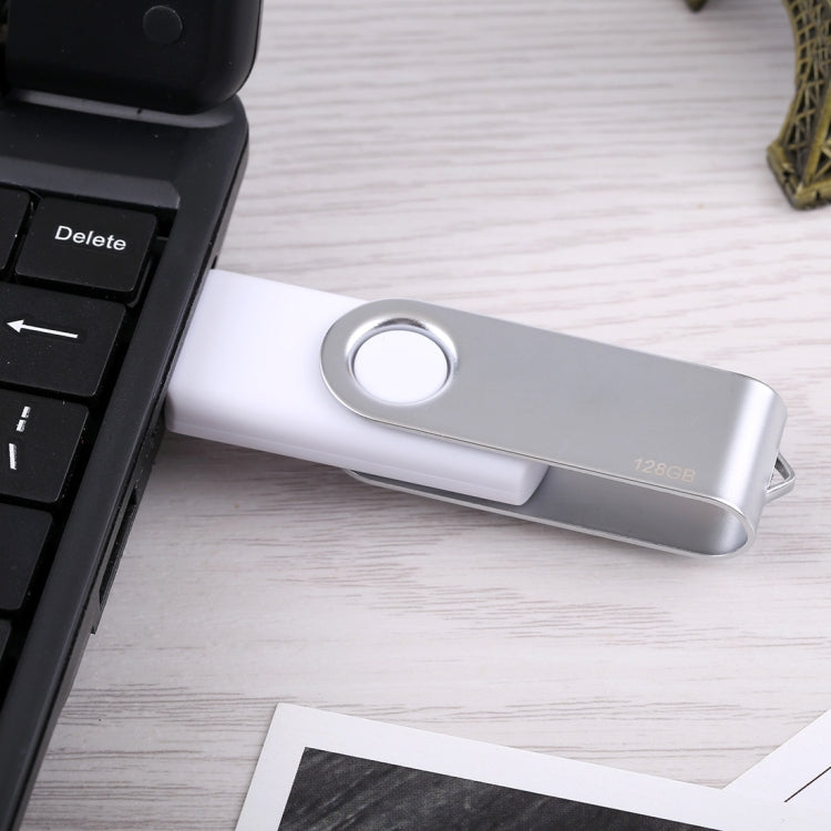128GB Twister USB 2.0 Flash Disk, 128GB/White
