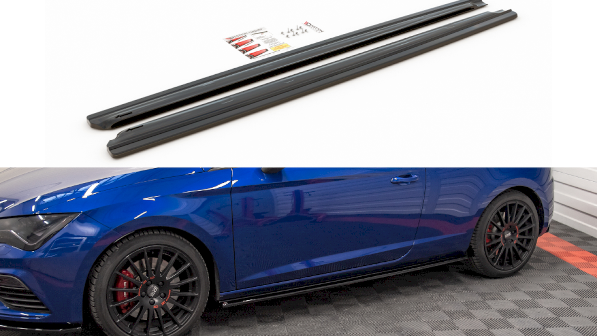 Maxton Design - Aftermarket SIDE SKIRTS SPLITTERS SEAT LEON CUPRA/ FR SC MK3/ MK3 FACELIFT (2013-2019)
