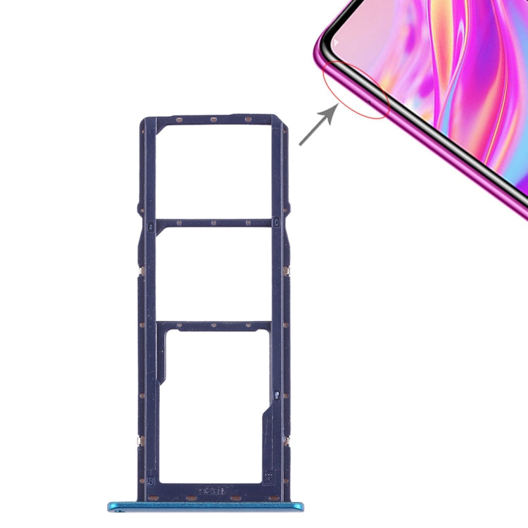 2 x SIM Card Tray / Micro SD Card Tray for Huawei Enjoy 9, For Huawei Enjoy 9