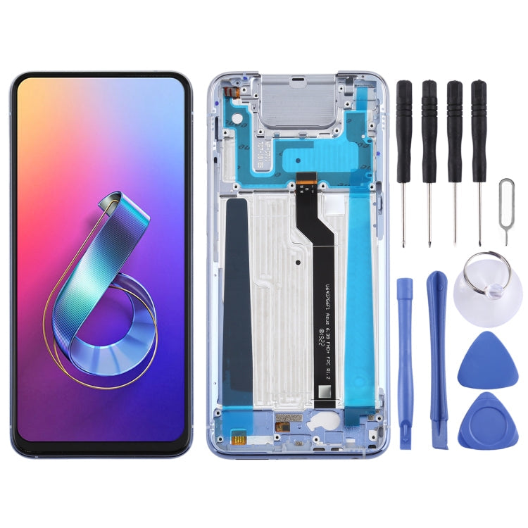 LCD Screen and Digitizer Full Assembly with Frame for Asus Zenfone 6 ZS630KL I01WD, For Zenfone 6 ZS630KL, For Asus Zenfone 6 ZS630KL