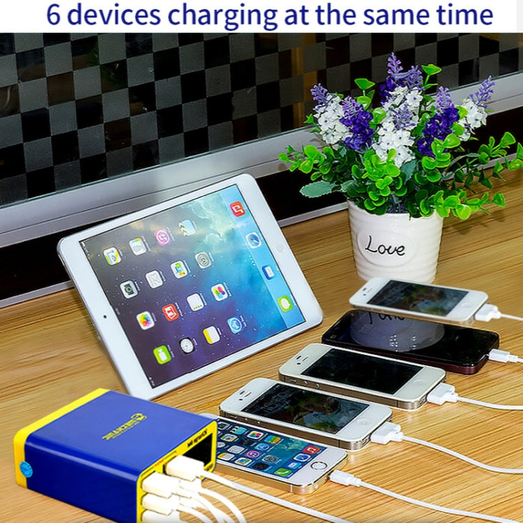 Mechanic icharge 6M QC 3.0 USB Smart Charger Support Fastcharging With LCD, EU Plug, icharge 6M