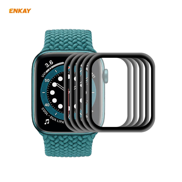 5 PCS ENKAY Hat-Prince 3D Full Screen Soft PC Edge + PMMA HD Screen Protector Film, For Apple Watch 6/5/4/SE 44mm, For Apple Watch 6/5/4/SE 40mm