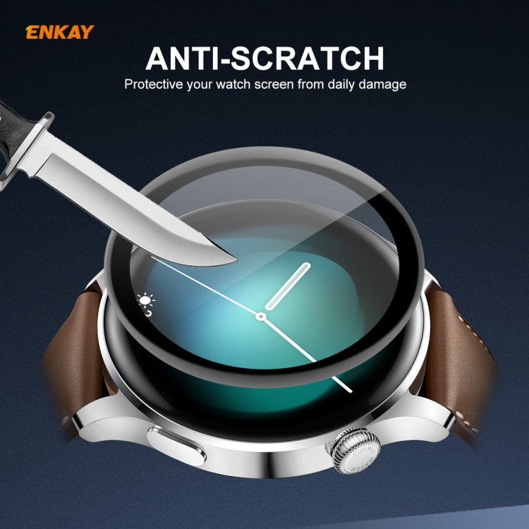 For Huawei WATCH 3 46mm ENKAY Hat-Prince 3D Full Coverage Soft PC Edge + PMMA HD Screen Protector Film, For Huawei WATCH 3 46mm (1 PC), For Huawei WATCH 3 46mm (2 PCS), For Huawei WATCH 3 46mm (5 PCS), For Huawei WATCH 3 46mm (10 PCS)