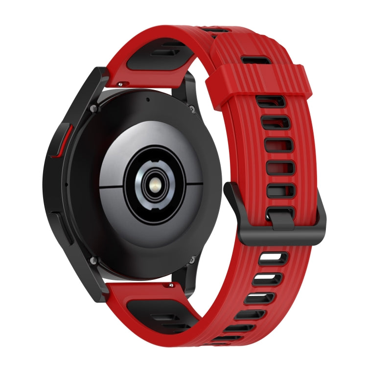 20mm Striped Mixed-Color Silicone Strap, For Garmin Move 3