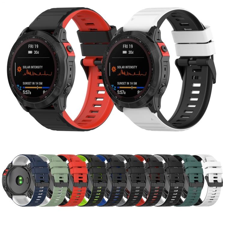 26mm Silicone Mixing Color Watch Strap, For Garmin Fenix 3, For Garmin Fenix 3 HR