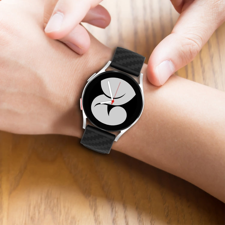 20mm Carbon Fiber Striped Silicone Strap, For Amazfit BIP, For Amazfit BIP Lite