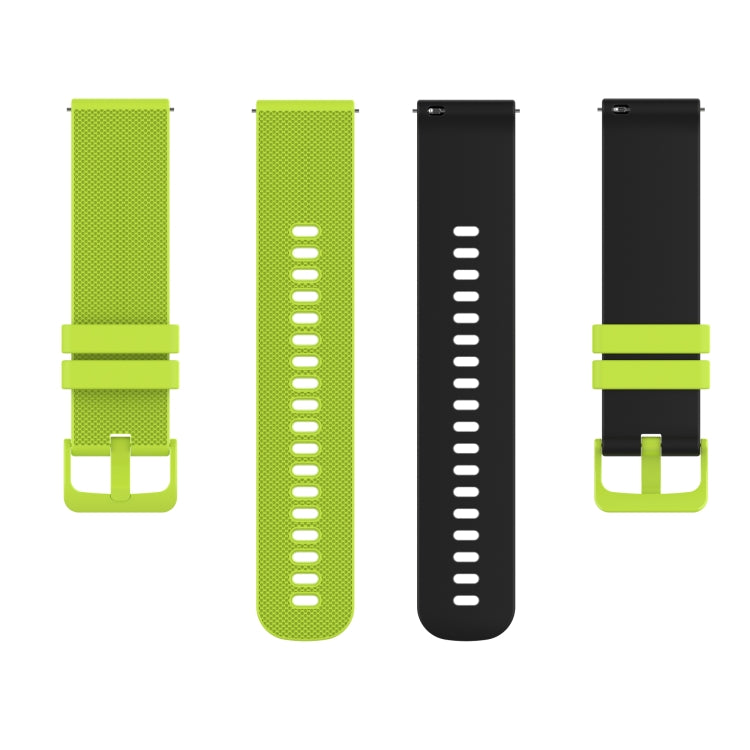 22mm Checkered Two-Color Silicone Watch Band, For Huawei Watch 3 Pro, For Huawei GT2 Pro