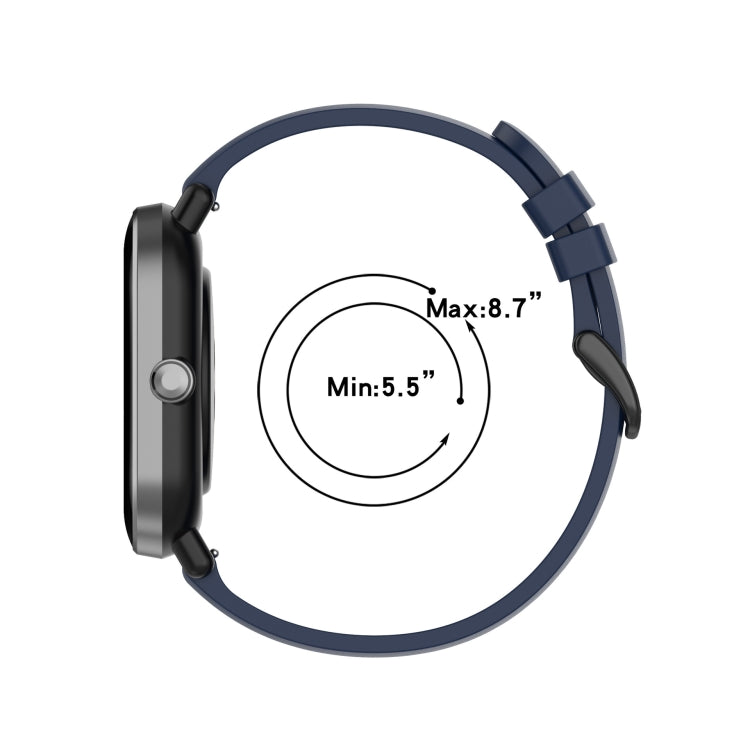 22mm Solid Color Soft Silicone Watch Band, For Amazfit GTR 2e, For Amazfit GTR 2