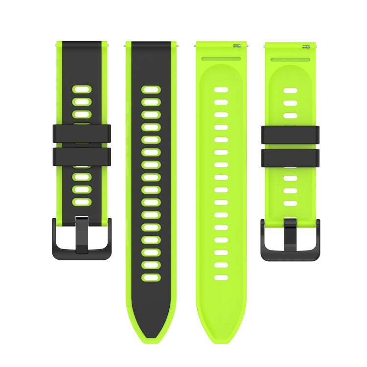 22mm Two-Color Silicone Watch Band, For Huawei Watch 3 Pro, For Huawei GT2 Pro