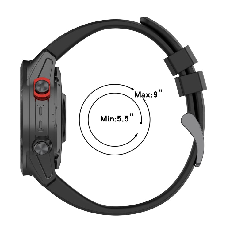 22mm Two-Color Sports Silicone Watch Band, For Garmin Fenix 7, For Garmin Fenix 7 Solar