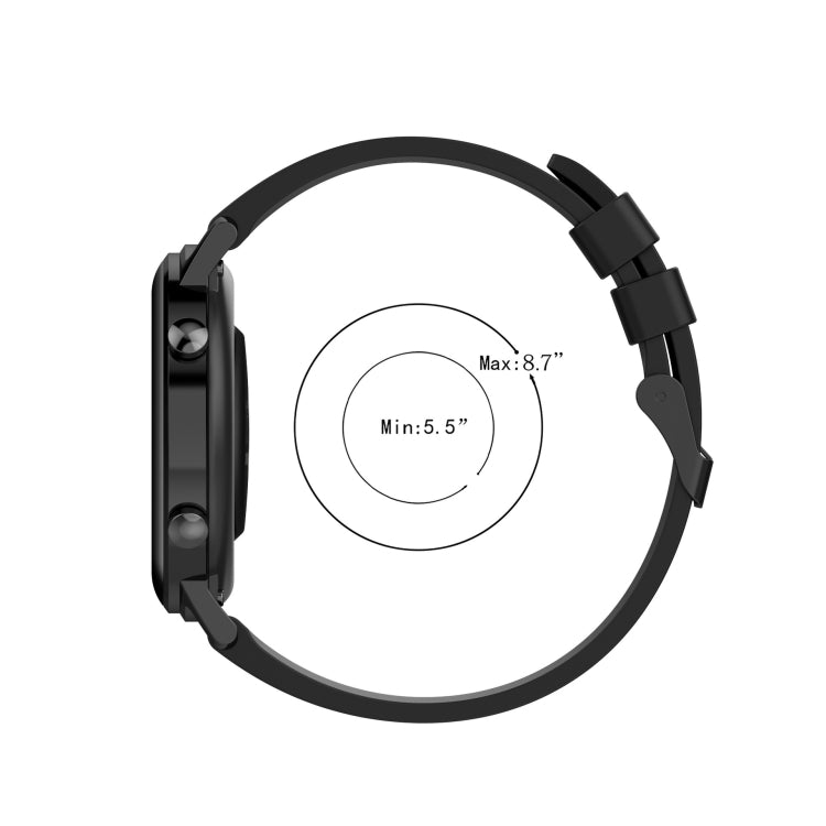 20mm Wavy Dot Pattern Solid Color Silicone Watch Band, For Garmin Approach S40, For Garmin Forerunner 158