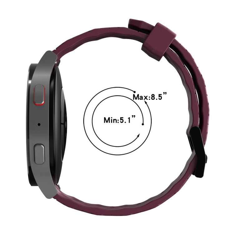 22mm Football Pattern Solid Color Silicone Watch Band, For Samsung Gear S3 Classic, For Samsung Gear S3 Frontier