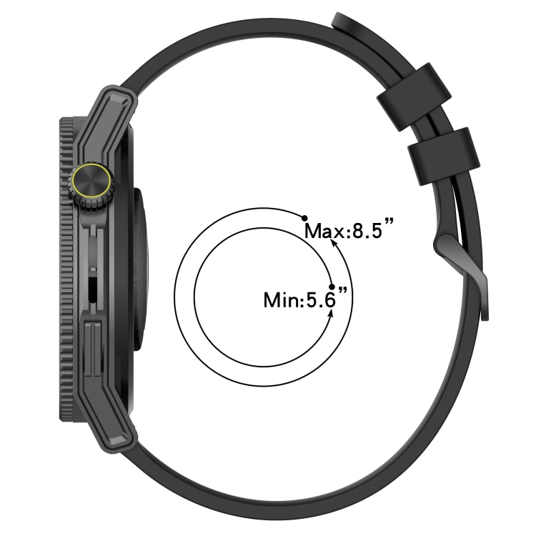20mm Concave Striped Slicone Watch Band, For Garmin Forerunner Sq2, For Garmin Forerunner Sq2 Music