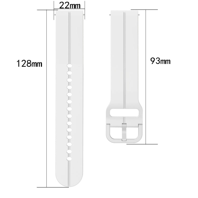 22mm Loop Silicone Watch Band, For Xiaomi MI Watch S2, For Xiaomi MI Watch S1