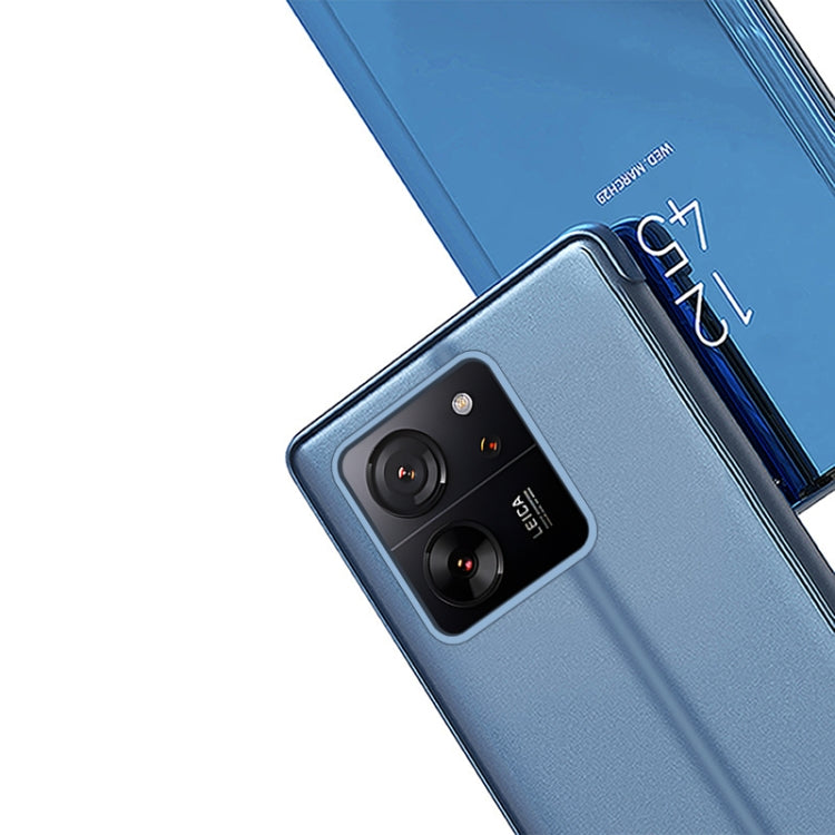 Plated Mirror Horizontal Flip Leather Phone Case with Holder, For Xiaomi Poco X7 Pro, For Redmi Note 14 4G 163.25mm, For Xiaomi Redmi Note 14 5G