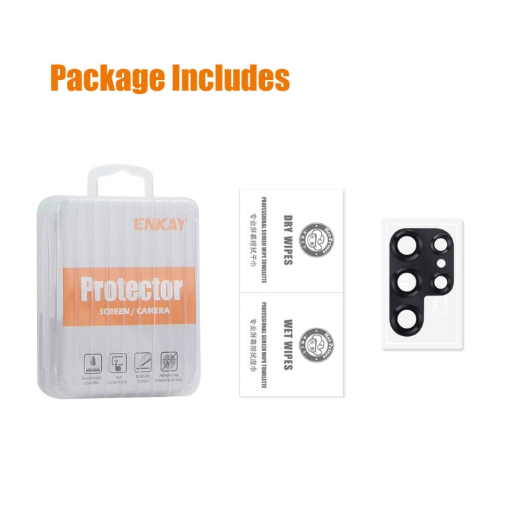 ENKAY Hat-Prince 9H Rear Camera Lens Aluminium Alloy Tempered Glass Film, For Samsung Galaxy S24 Ultra 5G