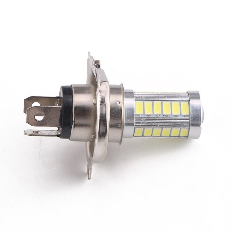 H4 High Bright Dual Beam Hi/Lo 5630 33-LED SMD Car LED Fog Light Auto Styling Driving Lamp Pure White Bulbs, H4