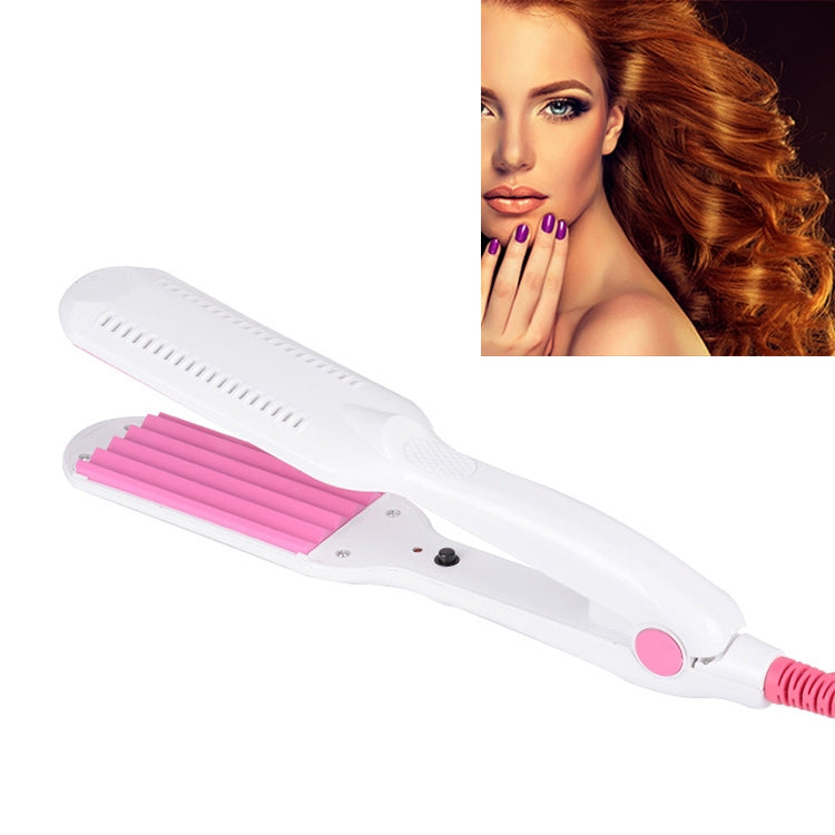 220V Professional Ceramic Corrugated Curling Iron, Blue, Pink, Red, Rose red, White