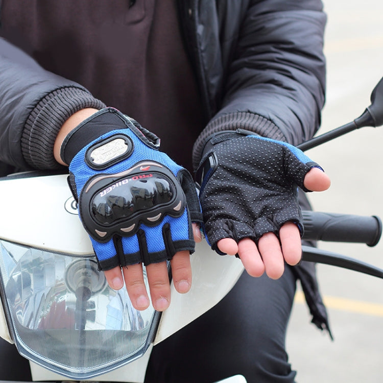 PRO-BIKER PRO01C Outdoor Cycling Glove Motorcycle Anti-Drop Safety Protection Half-Finger Glove, M, L, XL, XXL