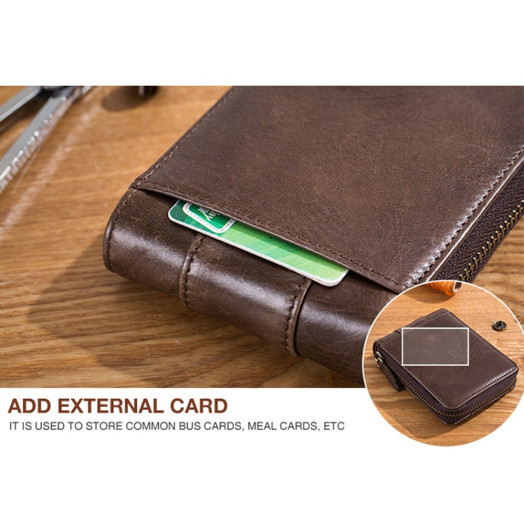 BUFF CAPTAIN 025 Leather Short Horizontal First-Layer Cowhide Wallet Multi-Function Card Tap Wallet