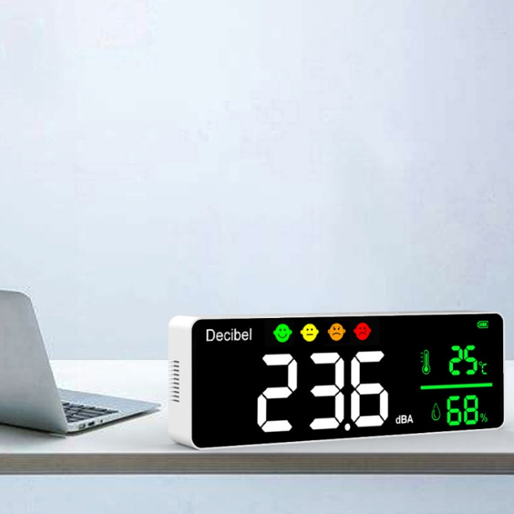 Wall-mounted Decibel Meter Temperature & Humidity Detector
