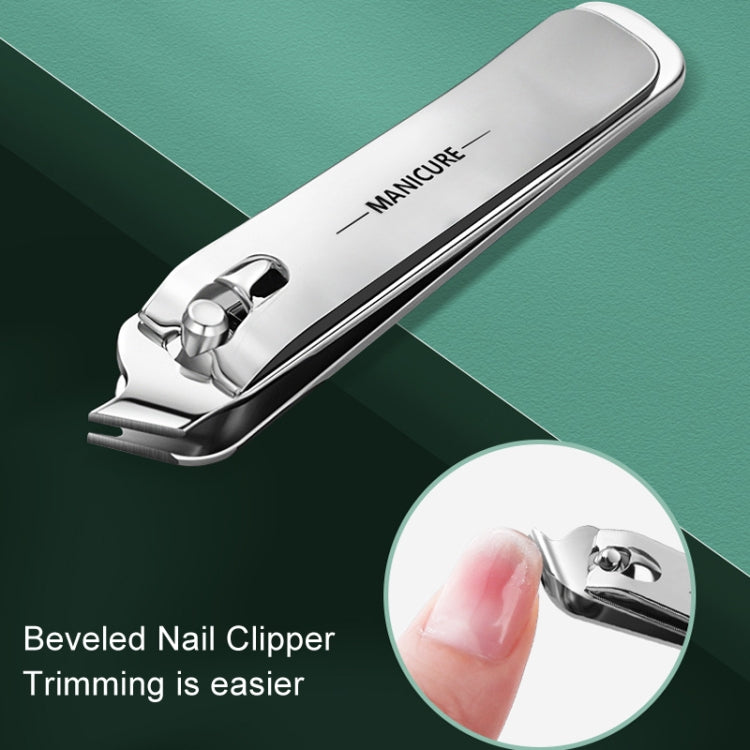 4pcs /Set Stainless Steel Nail Knife Set Household Portable Rotating Bag Nail Cutting Tool, Light Pink, Dark Green