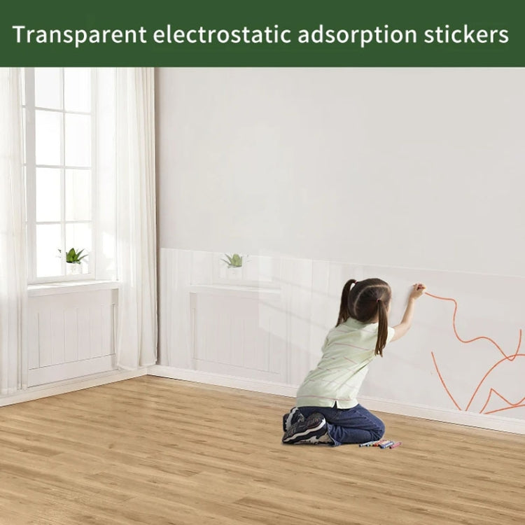 Latex Paint Wall Decoration Static Stickers Children Room Home Self-adhesive Wall Stickers Static Wall Protection Film, 45cmx5m