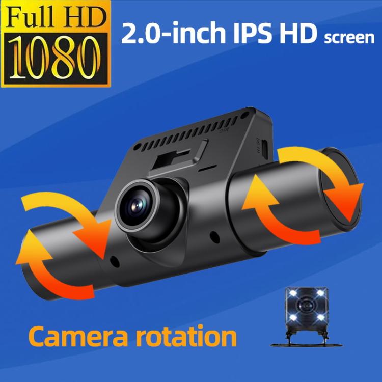 High-Definition 1080P Infrared Night Cision Parking Monitoring Driving Recorder, 3 Lenses, 4 Lenses, 4 Lenses + 32G