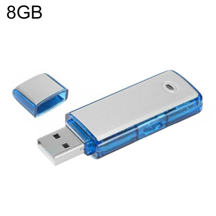 SK858 8GB Rechargeable Portable U-Disk Meeting Voice Recorder, 8GB