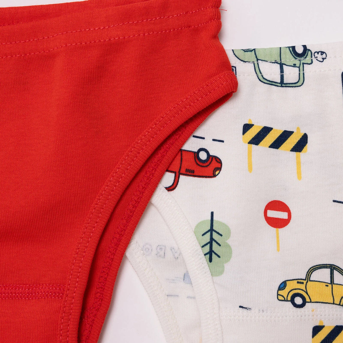 HelloBaby 3 Pack Car Print Ribbed Baby Briefs (2 Years to 5 Years)