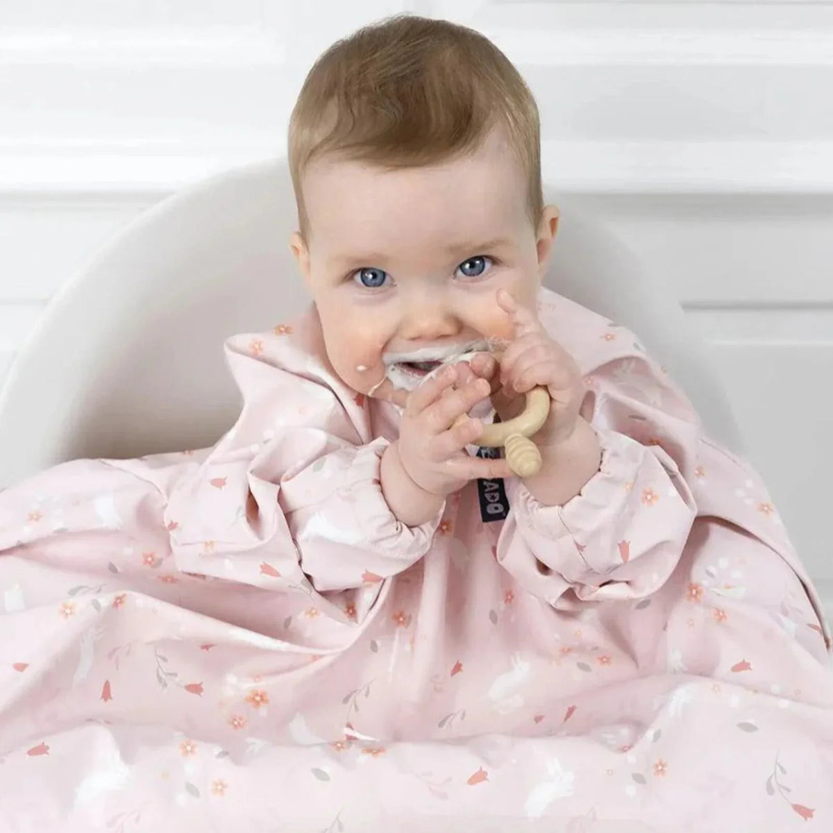 Bibado Coverall Weaning Bib - Botanical Bunnies