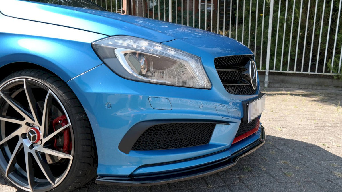 Maxton Design - Aftermarket FRONT SPLITTER MERCEDES A-CLASS W176 AMG-LINE PRE-FACELIFT (2013-2015)