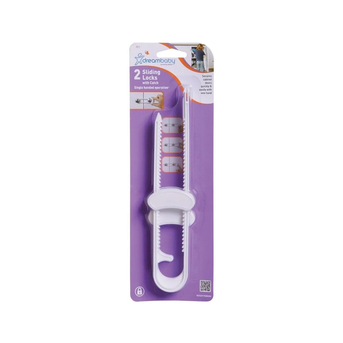 Dreambaby Sliding Cabinet Lock - White