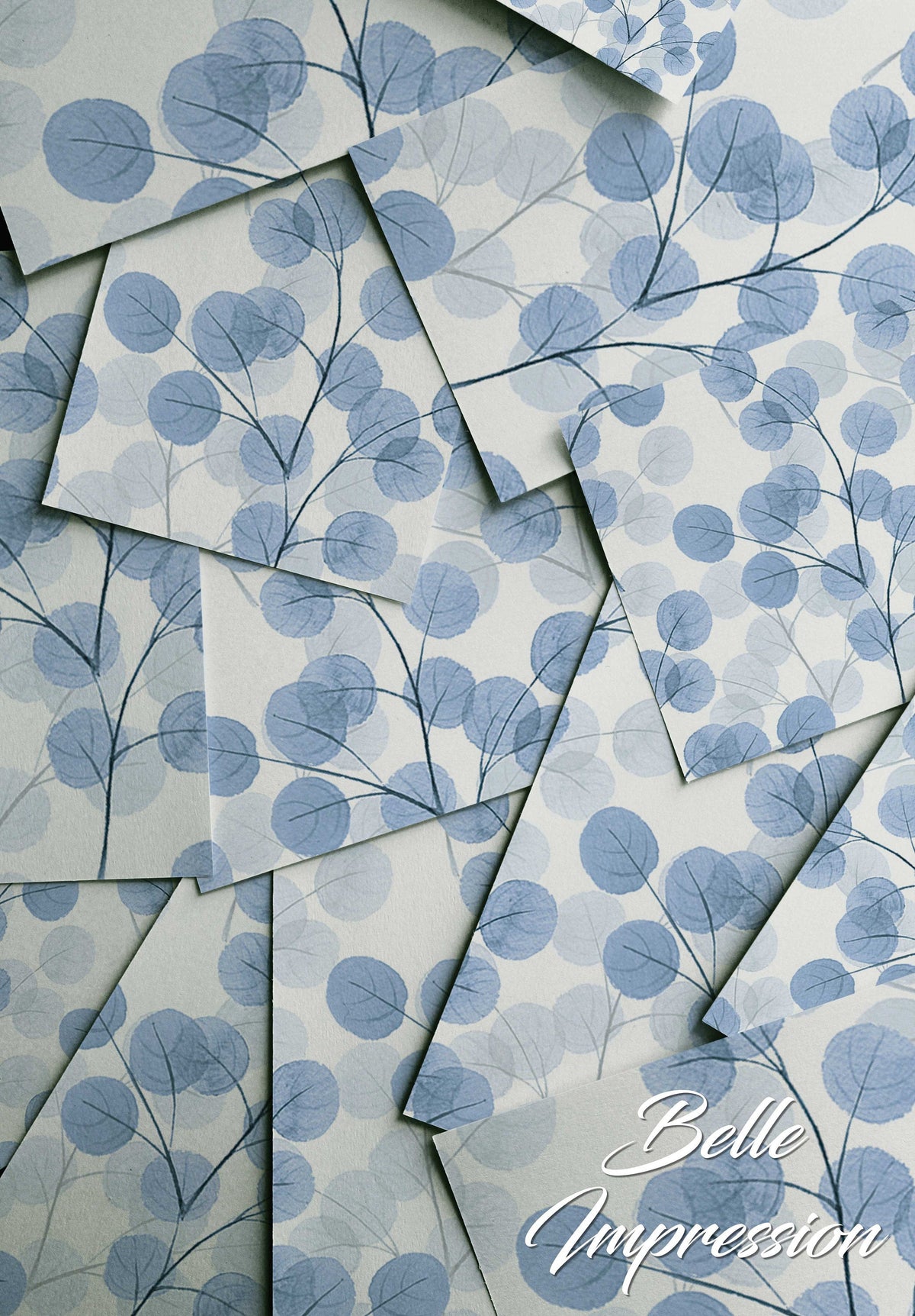 Blue Doty Branch | Removable Wallpaper | Pattern #319