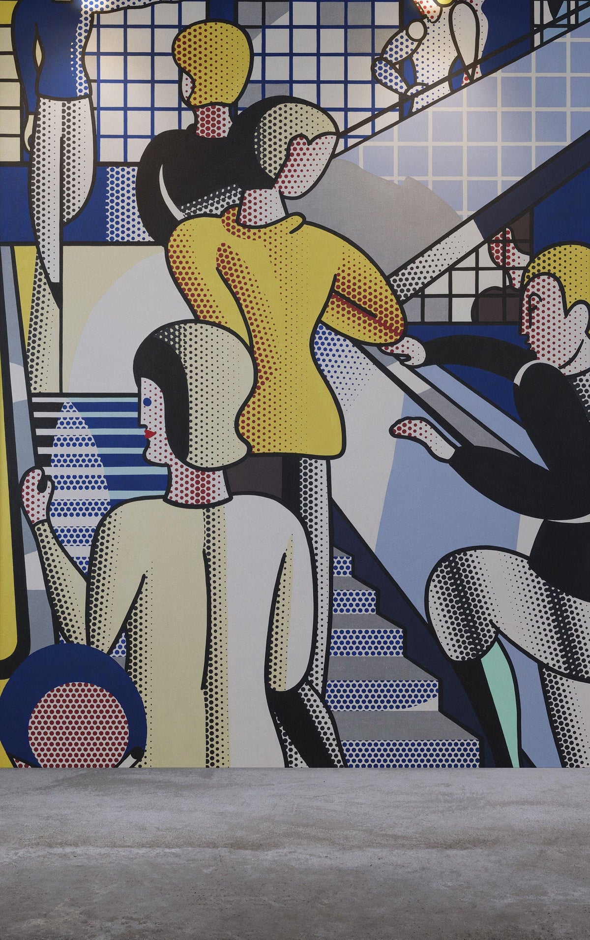 Bauhaus Stairway Mural | Wonderwallsboutique