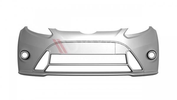 Maxton Design - Aftermarket FRONT BUMPER FORD FIESTA MK7 (FOCUS RS LOOK)