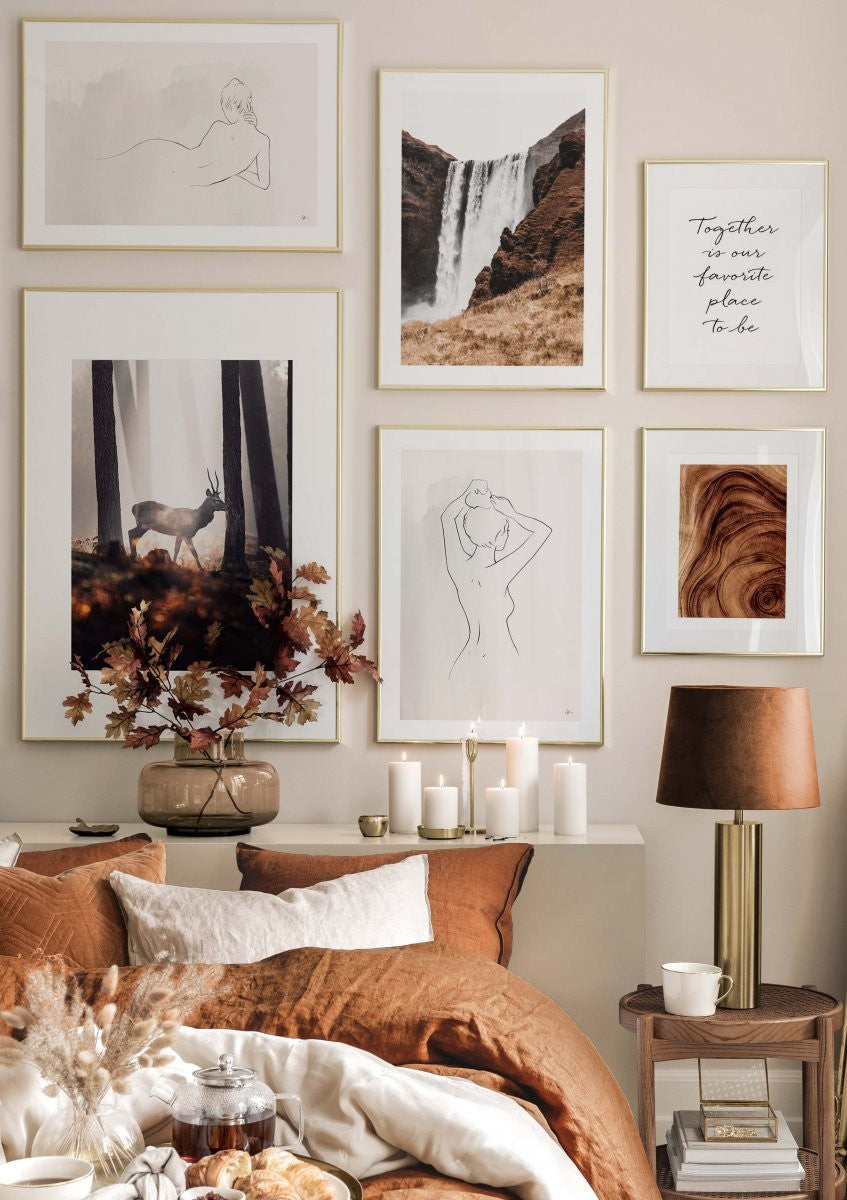 Deer in Forest Poster