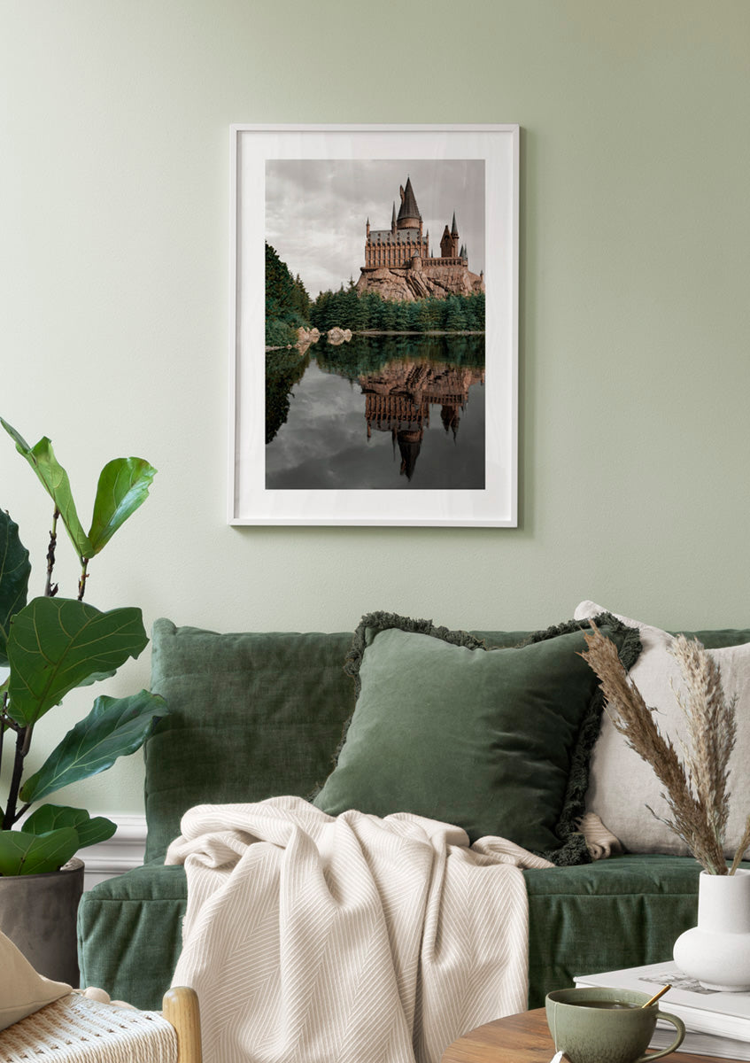 Magic Castle Reflection Poster
