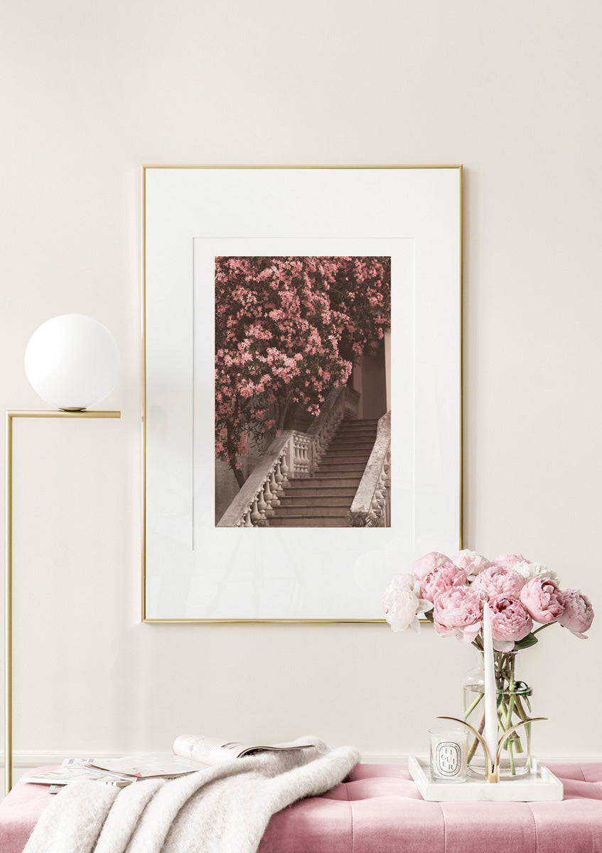 Flower Staircase Poster