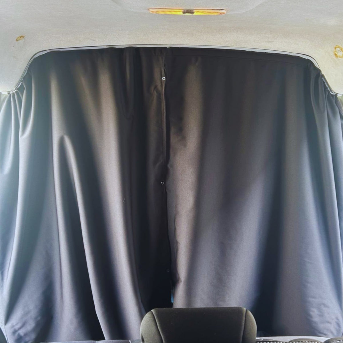 For Fiat Doblo Cab Divider Curtain Kit with Rail Premium Quality - Van-X