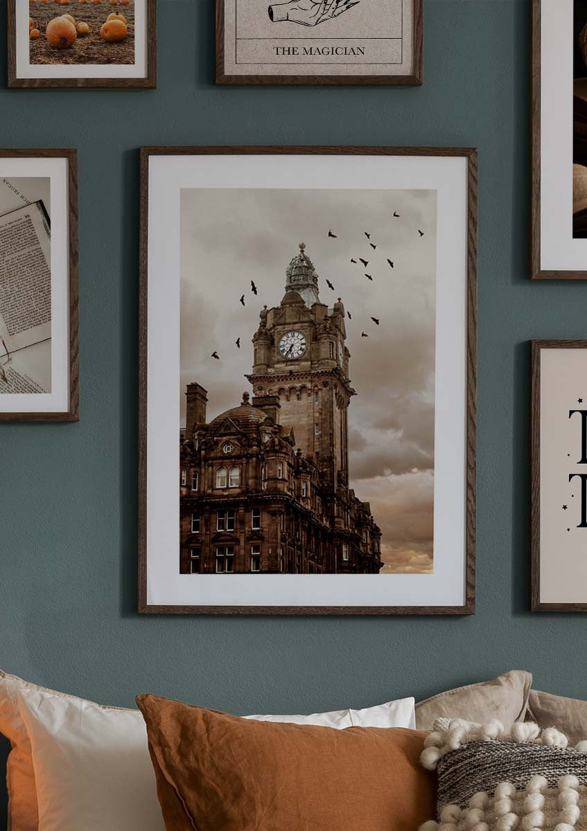 Bats by the Building Poster