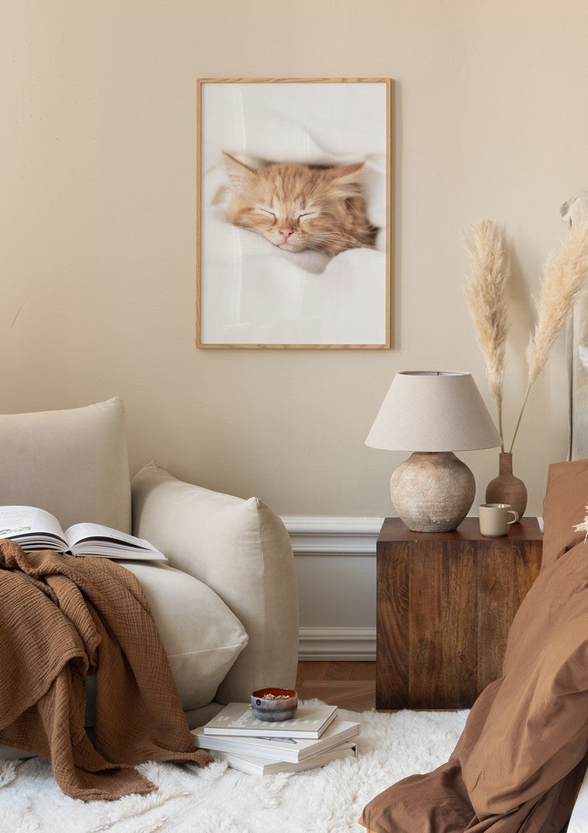 Sleepy Kitten Poster