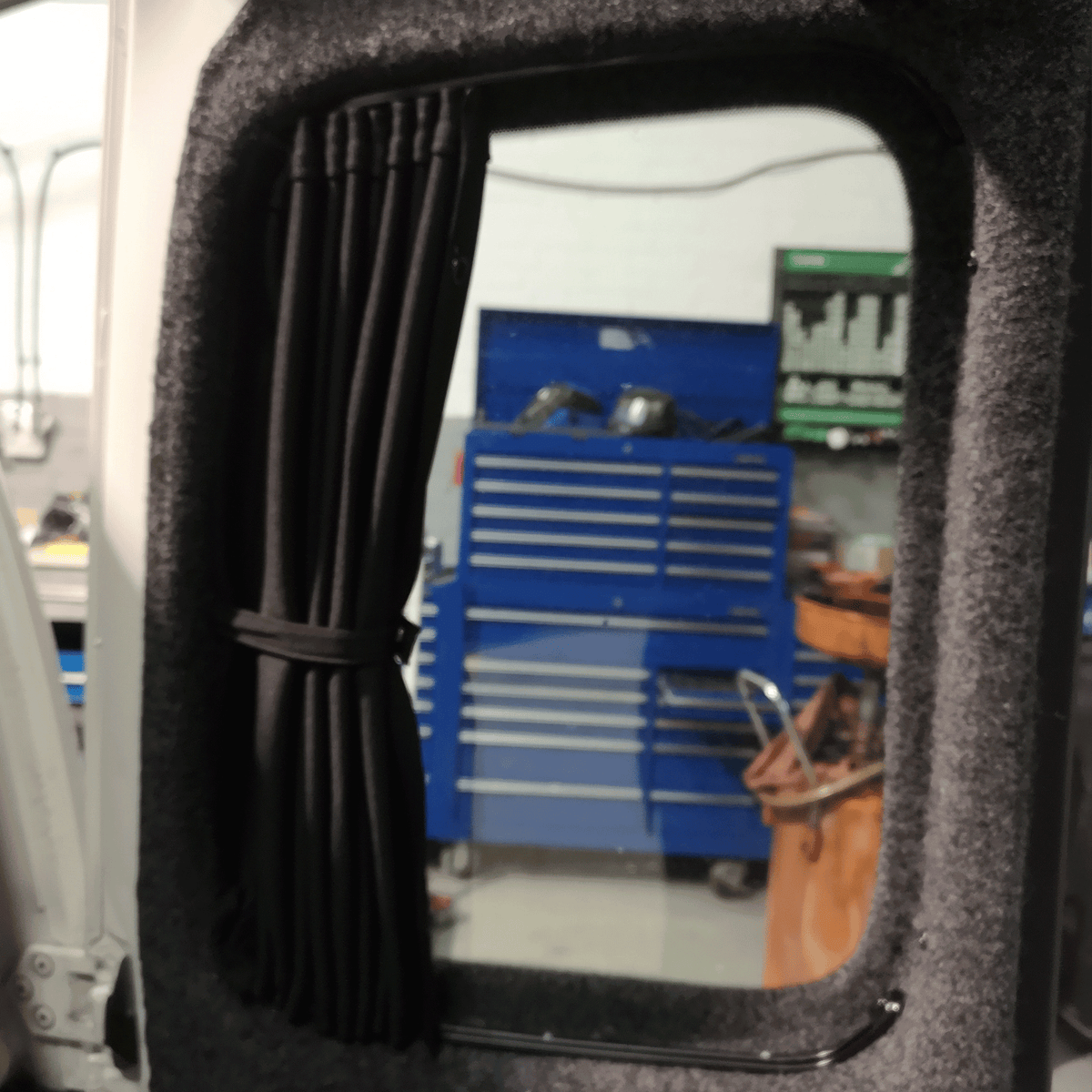 For Ford Transit MK7 Premium Barn Door Window Curtains – Blackout Campervan Curtains | Van-X