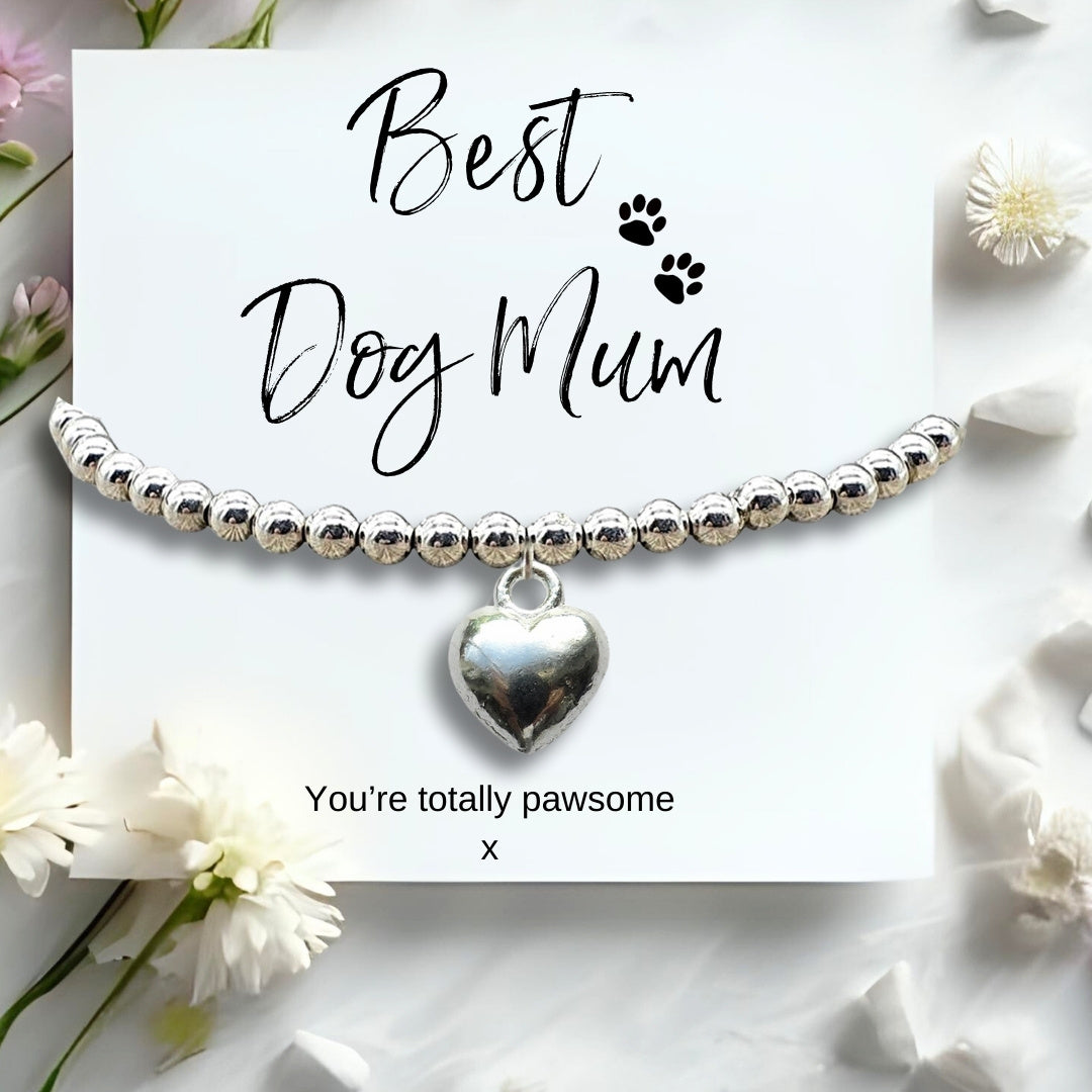 Best Dog Mum Bracelet and Gift Card