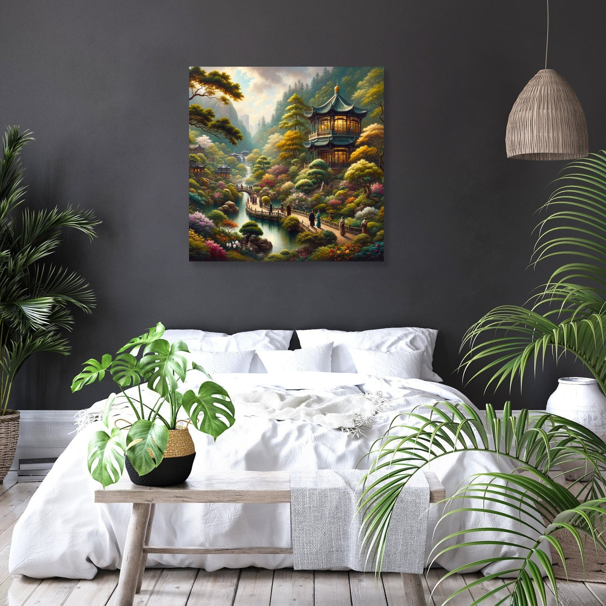 Springtime in Nan Lian Garden Canvas