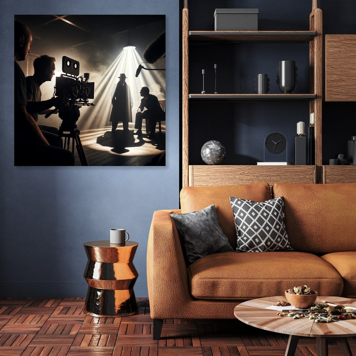 Noir Set Drama Canvas