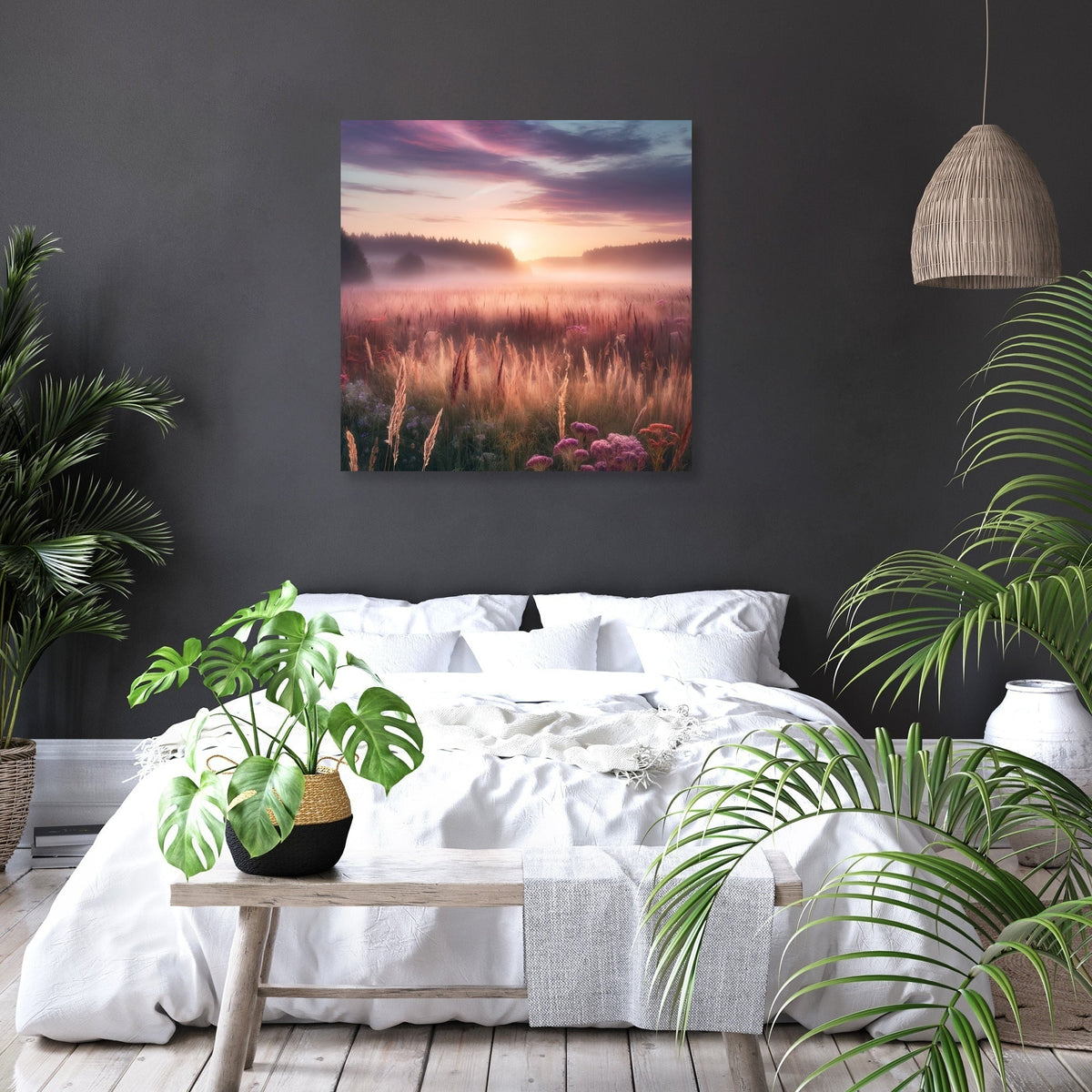 Dawn Meadow Serenity Canvas