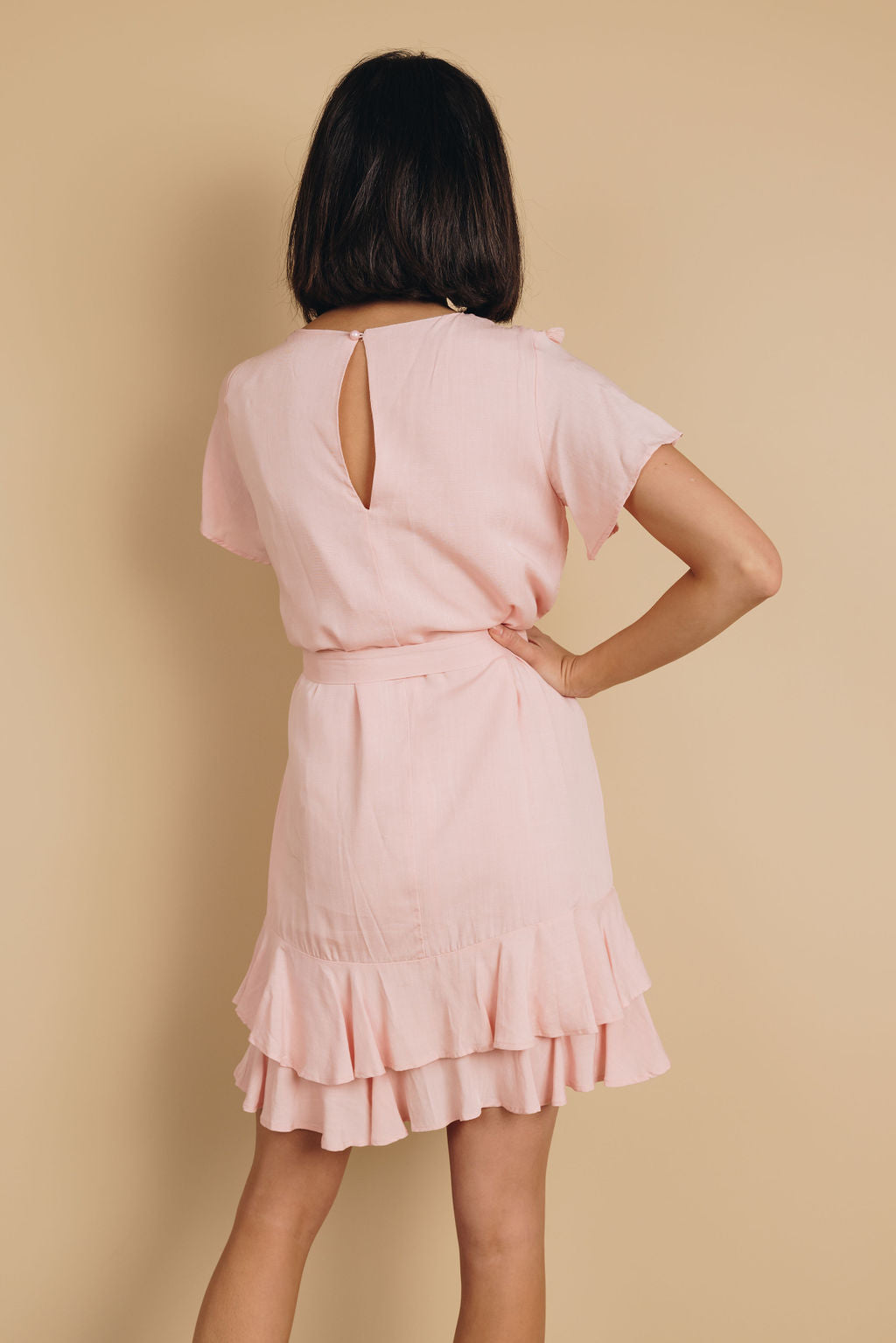 Let's Dance Tassel Wrap Dress