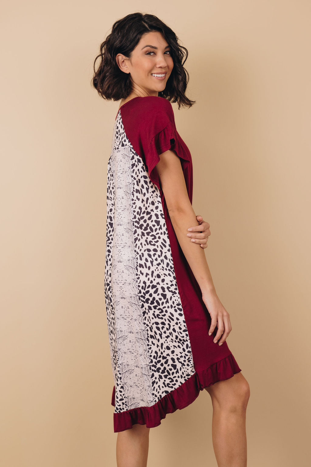 You'll Be Back Animal Print Dress