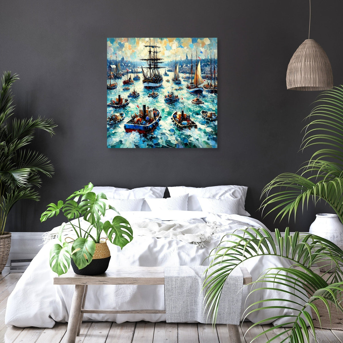Harbour Hustle Canvas